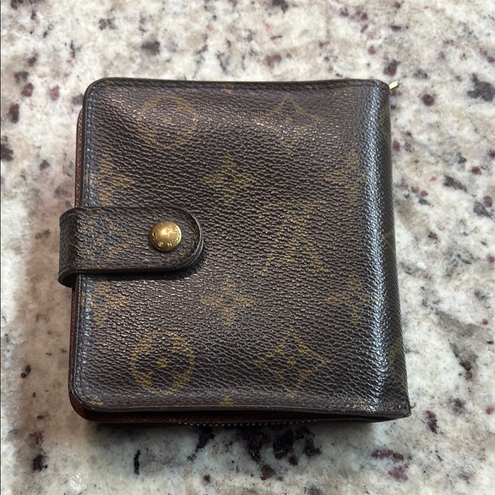 Louis Vuitton Brown Monogram Compact Wallet